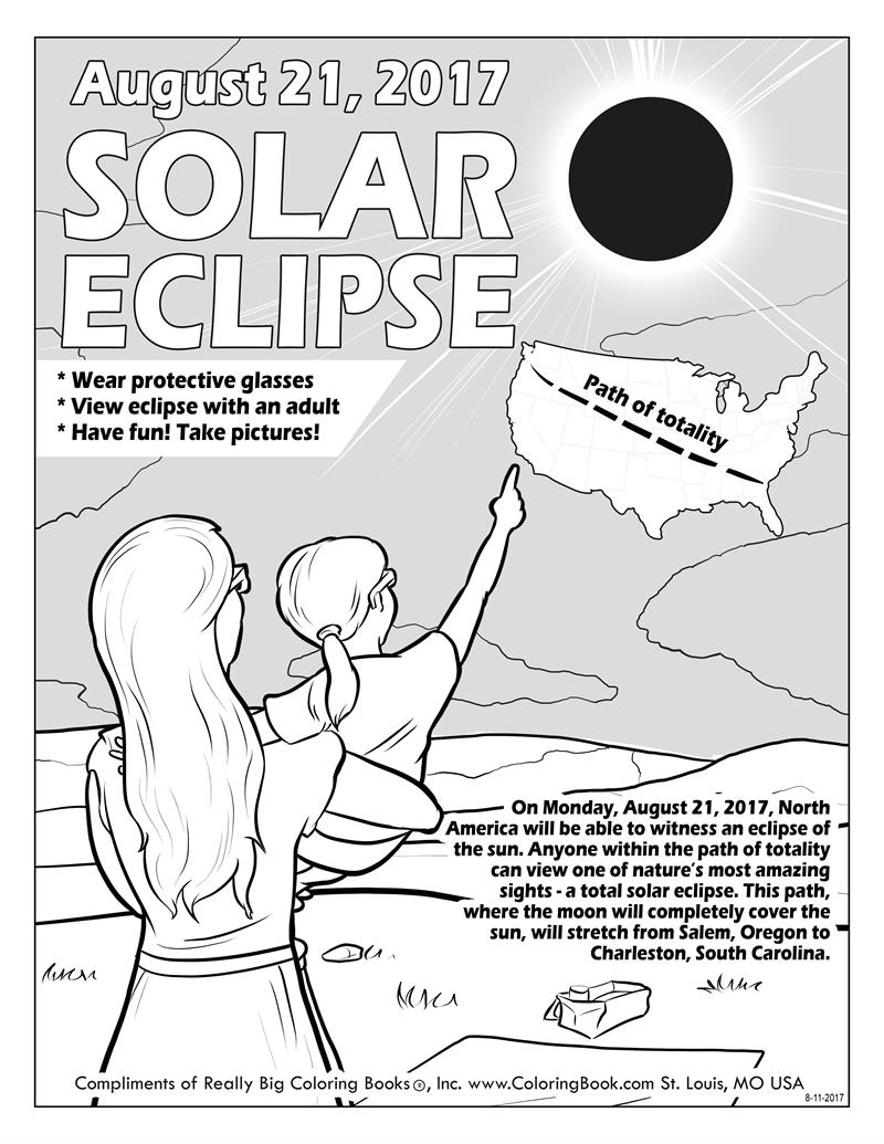 800x1035 Coloring Books Solar Eclipse 2017 Free Online Coloring Page