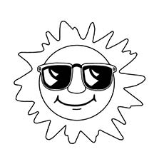 Sun Coloring Pages 230x230 Sun Coloring Pages