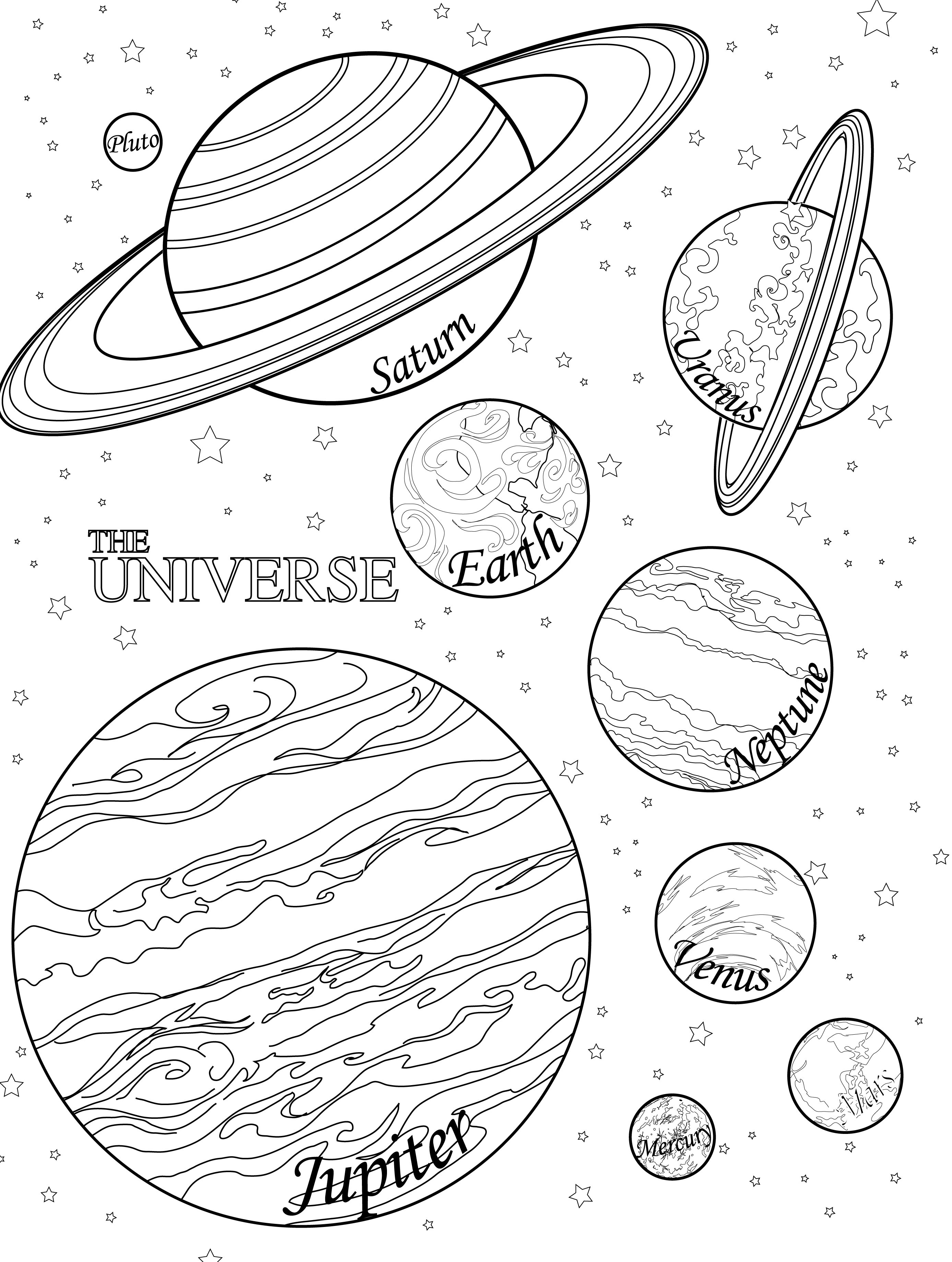 Solar System Drawing Worksheets Free Printable Planet Coloring 2775x3675 Solar System Drawing Worksheets Free Printable Planet Coloring
