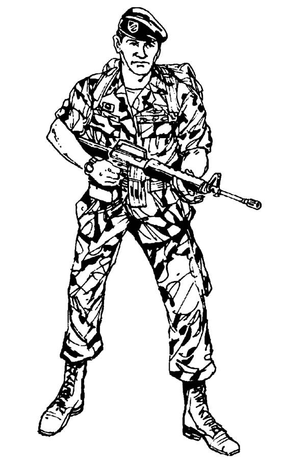 600x904 Cool Military Soldier Coloring Pages Color Luna