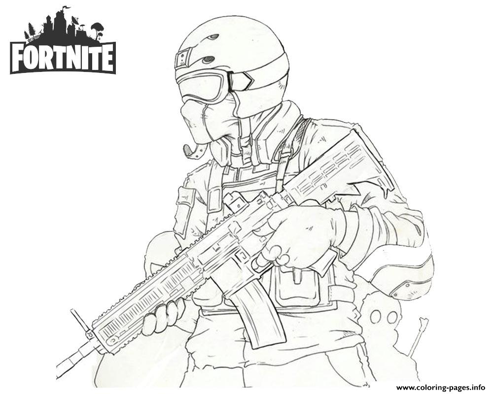 1000x800 Fortnite Soldier Coloring Pages Printable