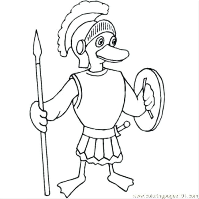 650x650 Soldier Coloring Page Roman Duckling Soldier Coloring Page Toy