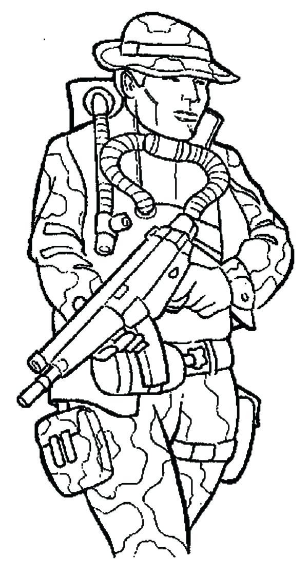 Army Soldier Coloring Sheet Coloring Pages