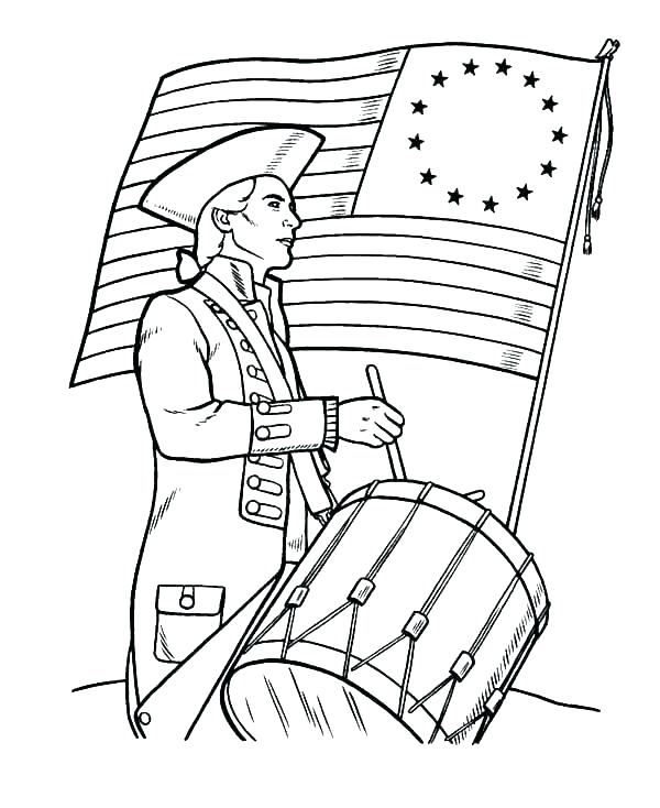 600x734 Army Soldier Coloring Pages Soldier Coloring Pages Drum Coloring