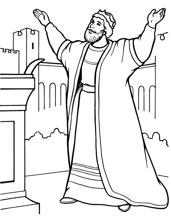 Solomon Coloring Page