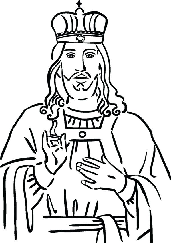 599x850 Free King Solomon Coloring Pages Crown Him King Coloring Page