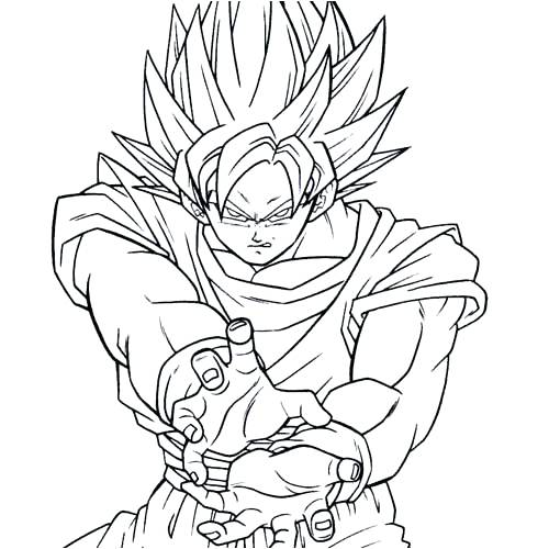 Son Goku Coloring Pages at GetColorings.com | Free printable colorings ...