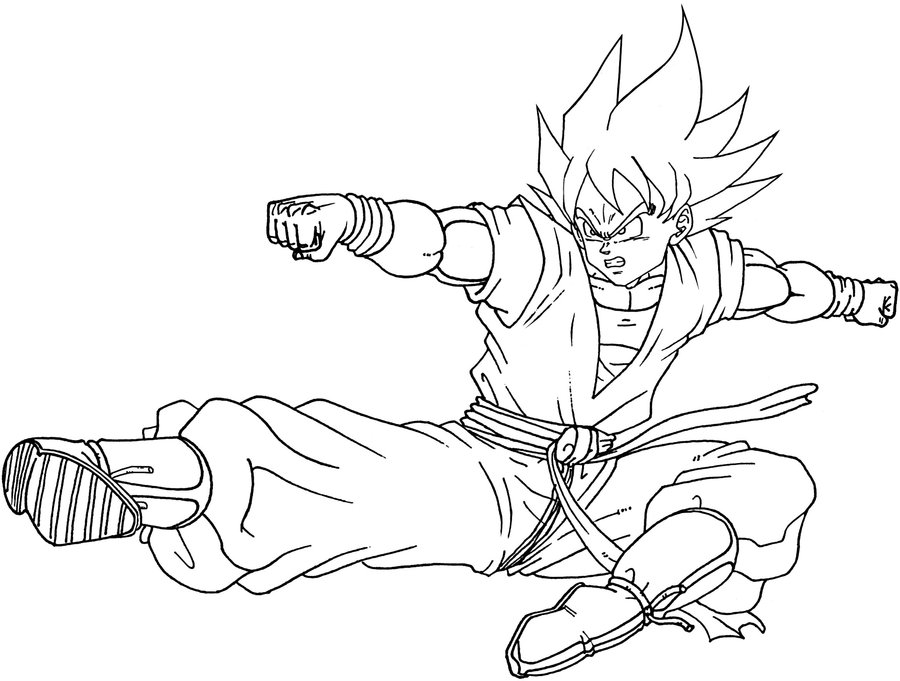 900x681 Son Goku Coloring Pages ~ Best Ideas For Printable And Coloring Pages