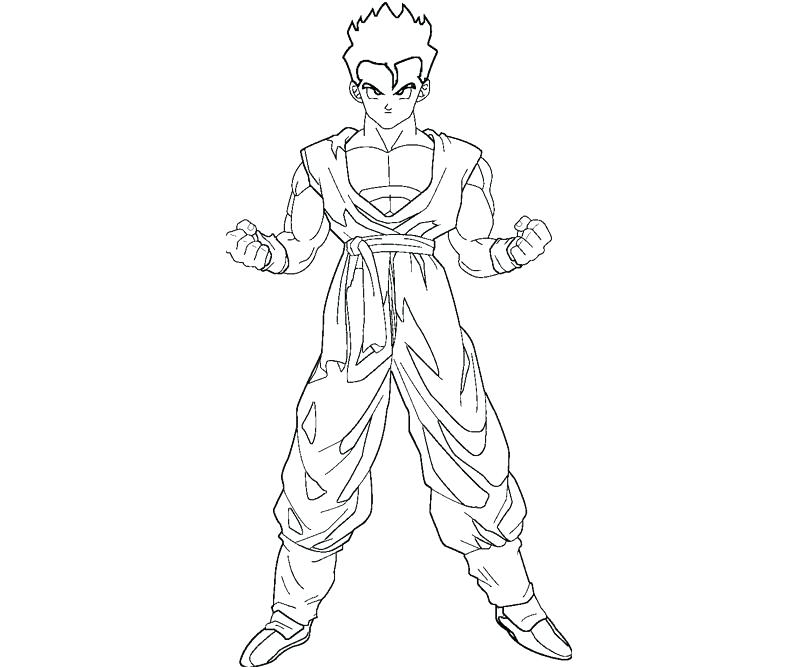 800x667 Dbz Son Gohan Coloring Pages Free Printable Enjoy Coloriage Dragon