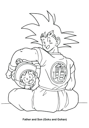 350x500 Dragon Ball Z Coloring Pages Goku Medium Size Of Dragon Ball Z