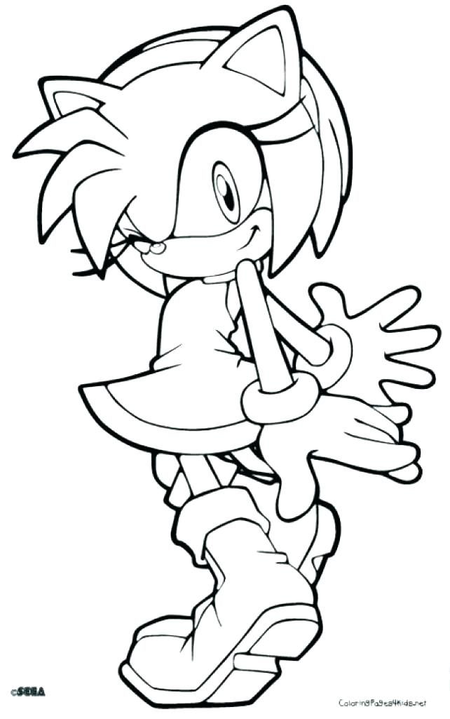 Sonic Coloring Pages Amy 642x1024 Sonic Coloring Pages Amy