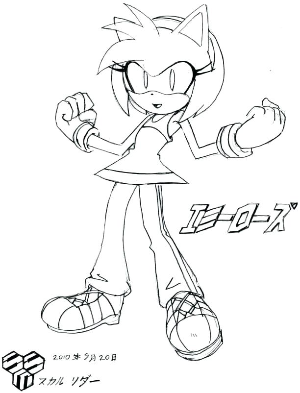 Sonic Coloring Pages The Rose Love Thread Page Sonic Coloring 612x802 Sonic Coloring Pages The Rose Love Thread Page Sonic Coloring