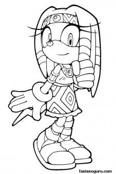 Free Printable Sonic The Hedgehog Rouge Coloring Pages For Kids 226x338 Free Printable Sonic The Hedgehog Rouge Coloring Pages For Kids