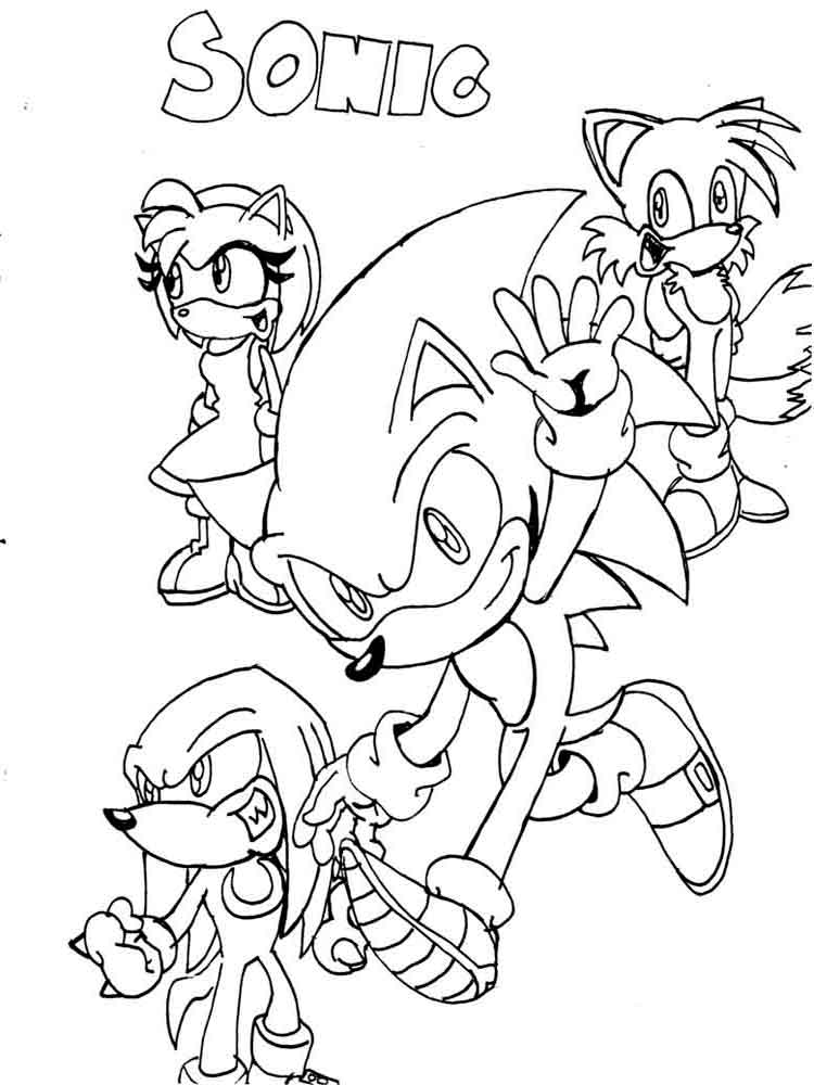 Free Printable Sonic The Hedgehog Coloring Pages. 750x1000 Free Printable Sonic The Hedgehog Coloring Pages.