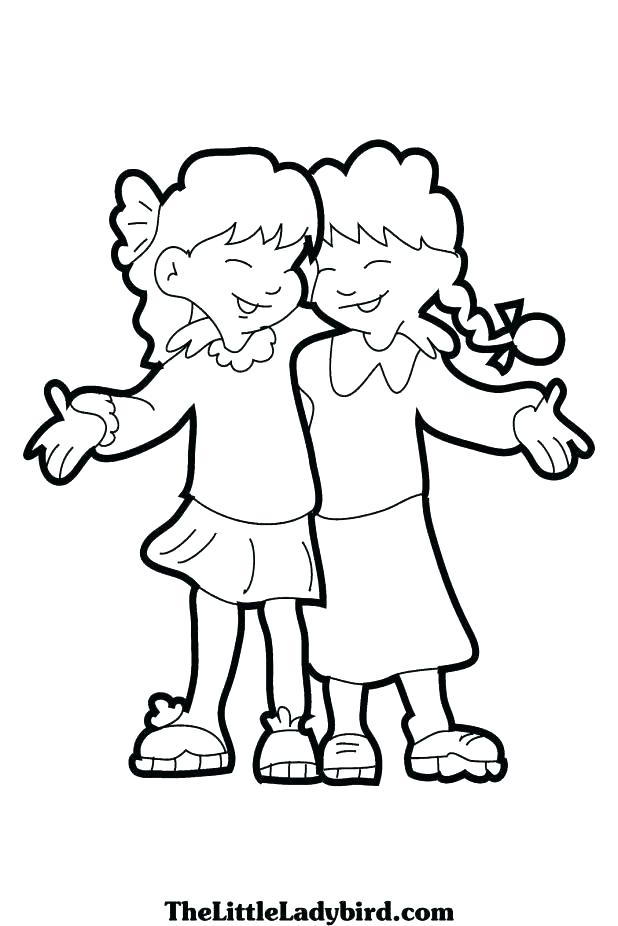 Coloring Pages Friends Coloring Pages School Friendship Coloring 618x926 Coloring Pages Friends Coloring Pages School Friendship Coloring