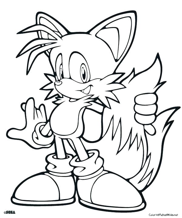 Sonic And Tails Coloring Pages at GetColorings.com | Free printable ...