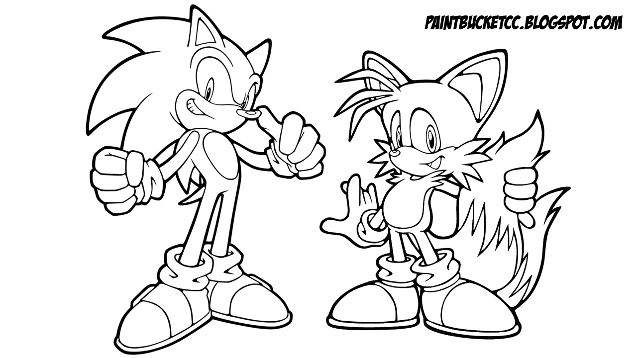 1280x720 Tails Coloring Pages. Stunning Sonic The Hedgehog Printable