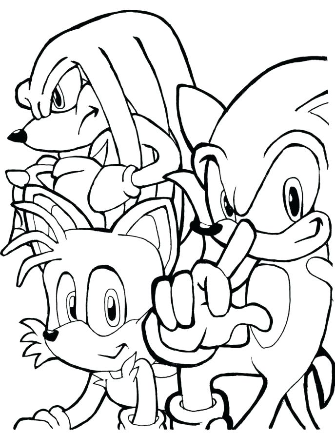 687x890 Mini Coloring Pages Sonic And Tails Coloring Pages Medium Size