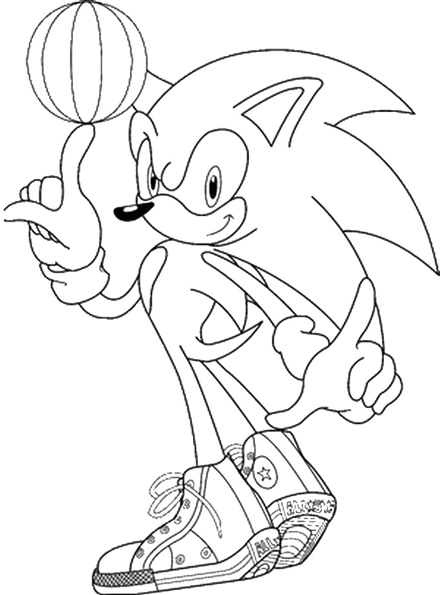 Sonic The Hedgehog Coloring Pages 887x1200 Sonic The Hedgehog Coloring Pages