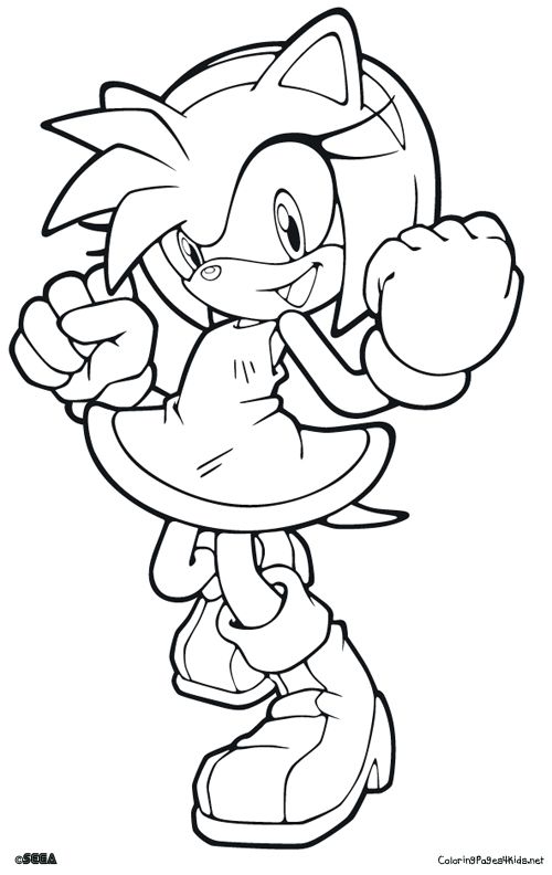 Happy Printable Sonic Coloring Pages Leland Stuff 500x792 Happy Printable Sonic Coloring Pages Leland Stuff