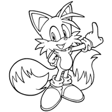 230x230 21 Sonic The Hedgehog Coloring Pages
