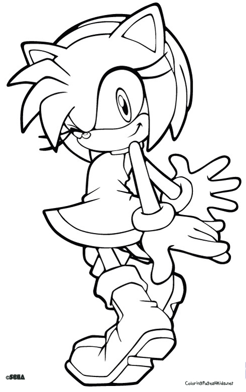 490x780 Sonic Coloring Pages. Free Printable Sonic The Hedgehog Coloring
