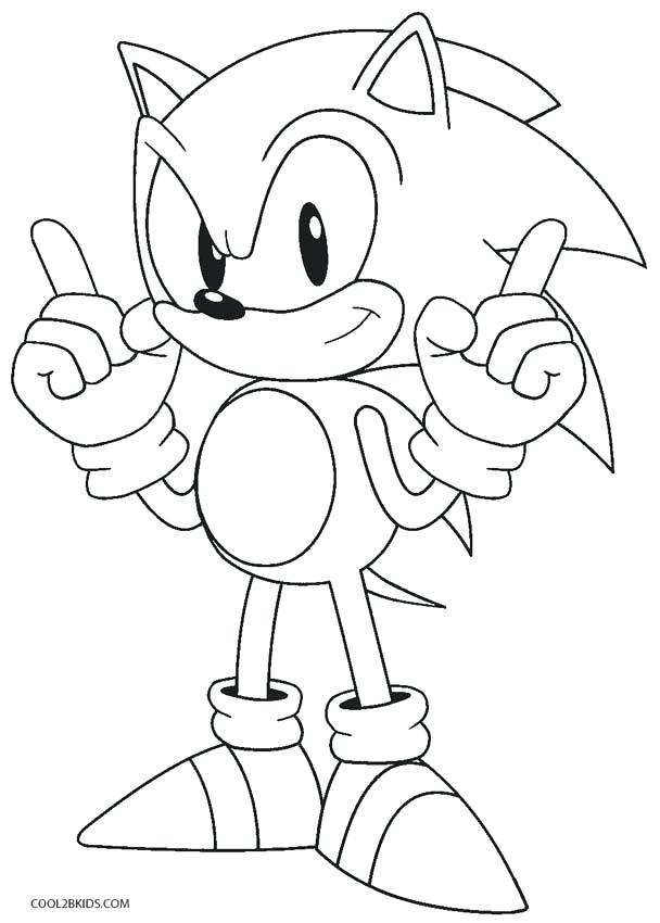 608x850 Sonic The Hedgehog And Friends Coloring Pages To Print Shadow S