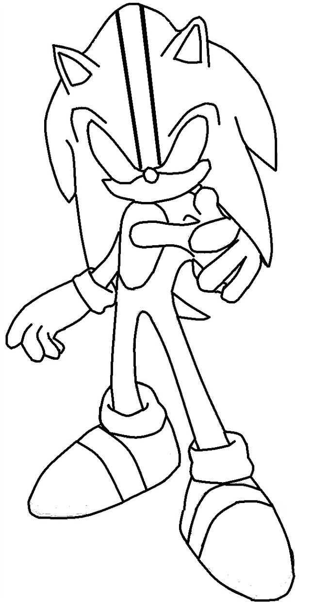 643x1244 Dark Sonic Coloring Pages Printable Coloring For Kids 2018
