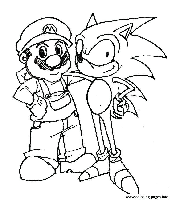 Mario Coloring Pages Sonic Coloring Pages And His Friend Printable 730x850 Mario Coloring Pages Sonic Coloring Pages And His Friend Printable