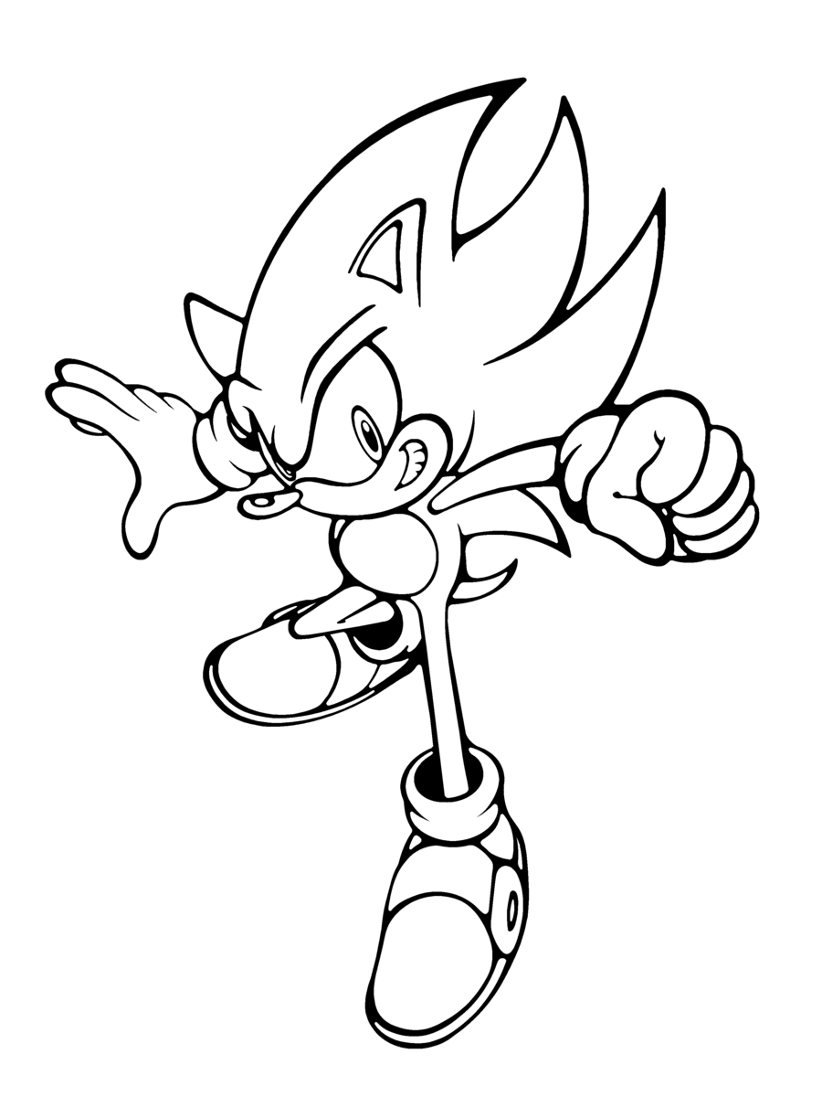 Sonic The Hedgehog Coloring Pages 900x1223 Sonic The Hedgehog Coloring Pages