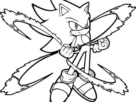 440x330 Sonic Printable Coloring Pages