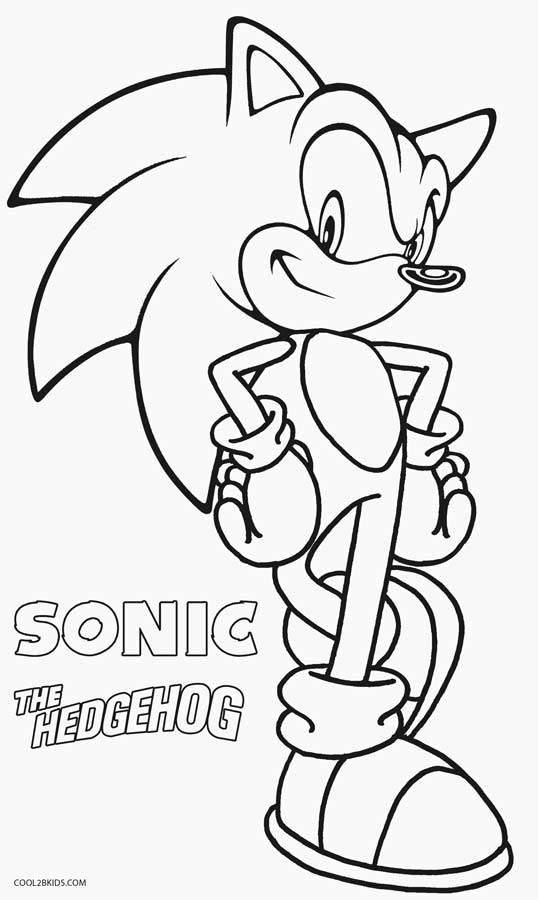 Sonic Hedgehog Printable Coloring Pages 538x900 Sonic Hedgehog Printable Coloring Pages