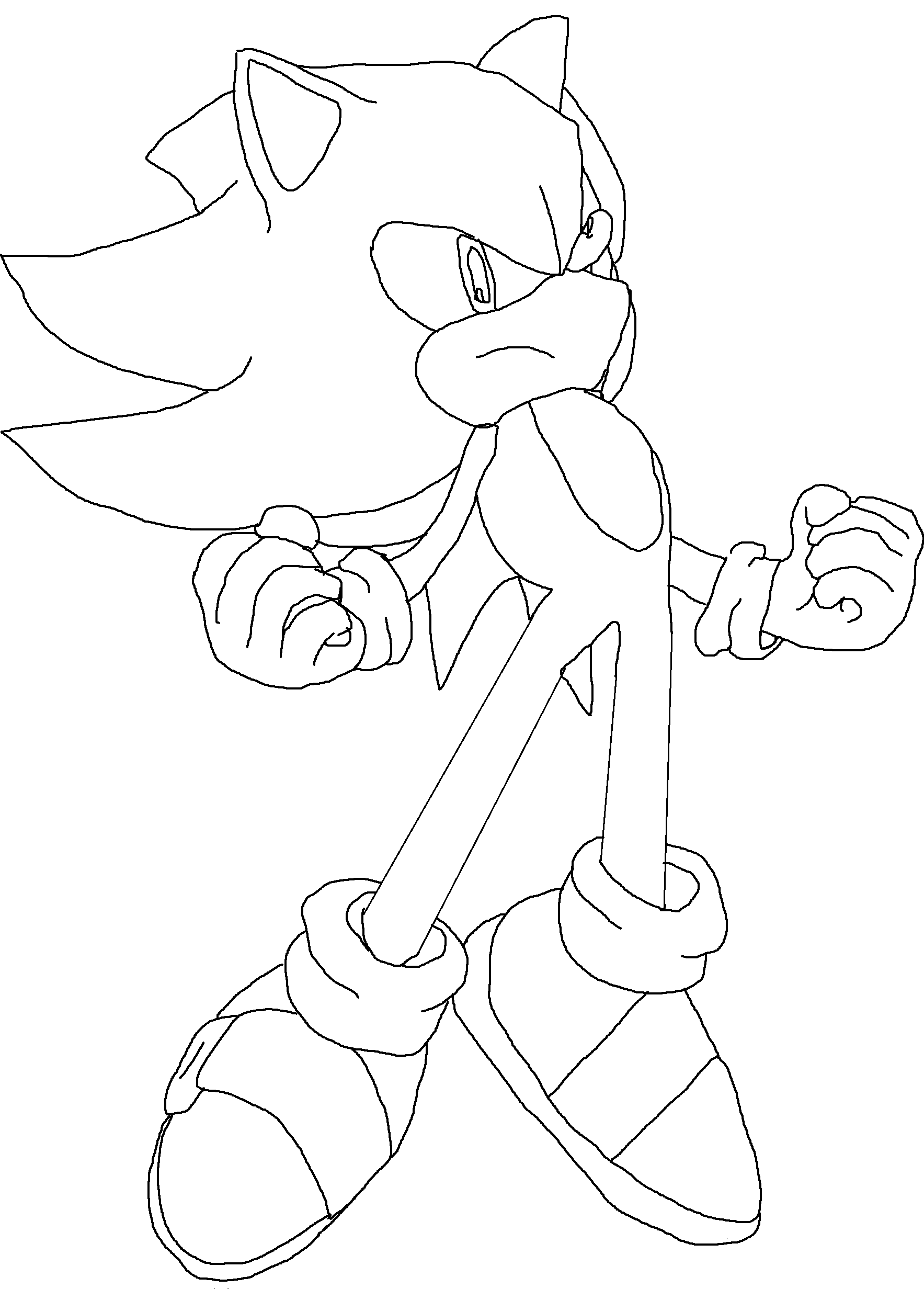 1767x2464 Free Printable Sonic The Hedgehog Coloring Pages For Kids