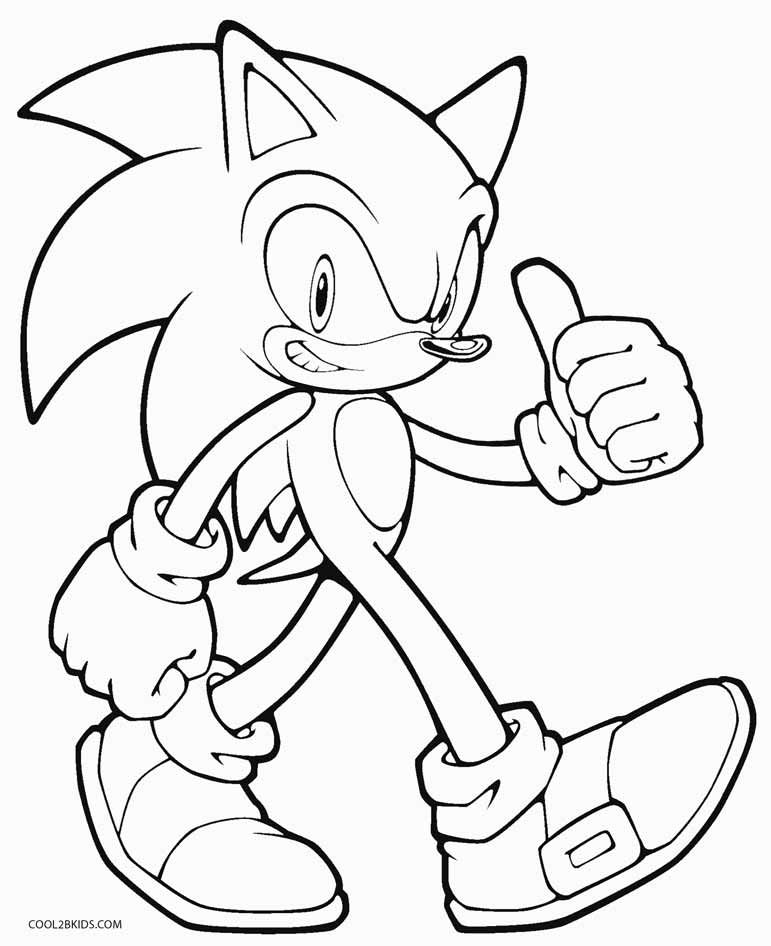 771x946 Printable Sonic Coloring Pages For Kids Cool2bkids Video Game