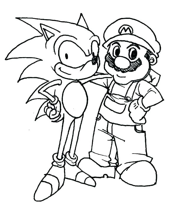 600x699 Sonic The Hedgehog Coloring Games Sonic Coloring Pages Coloring