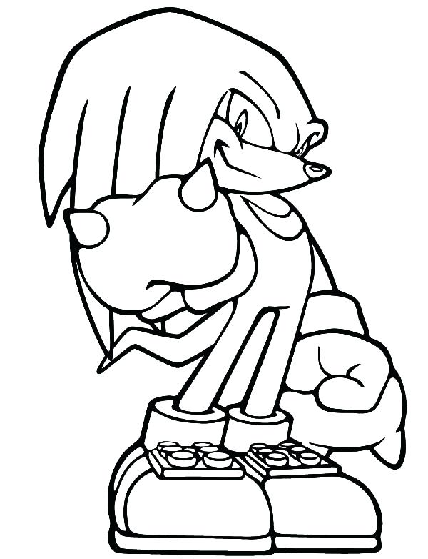 Sonic Knuckles Coloring Pages at GetColorings.com | Free printable ...