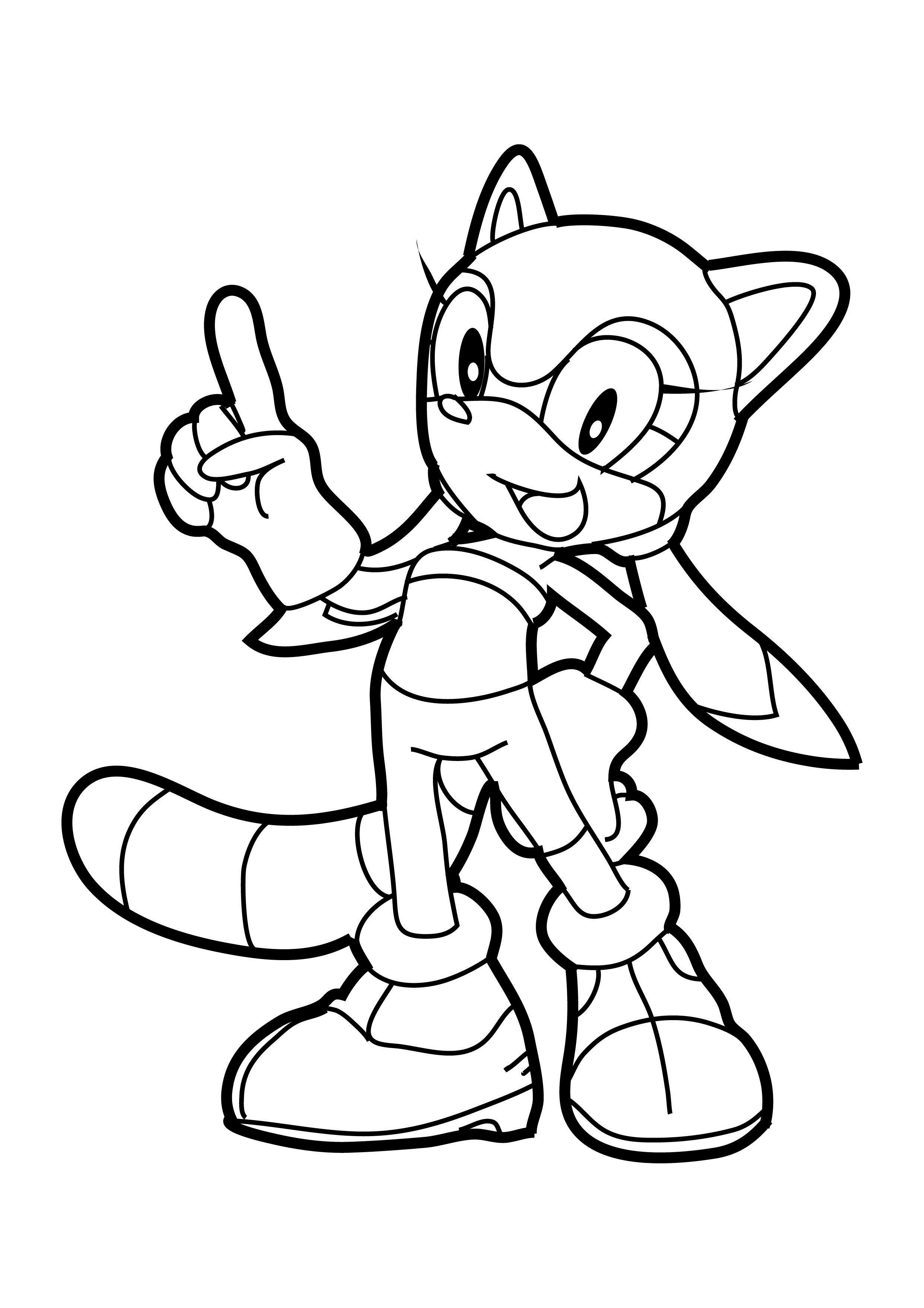 2480x3508 Free Printable Sonic The Hedgehog Coloring Pages For Kids