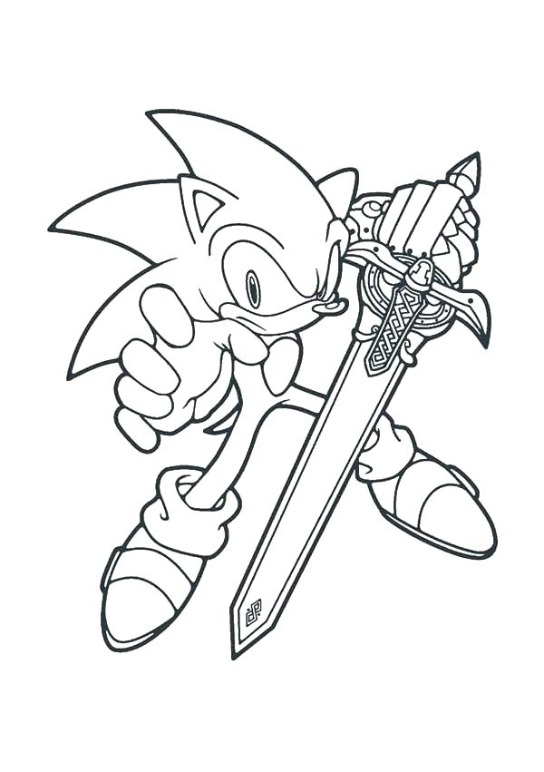 600x851 Sonic Coloring Pages Online Online Printable Sonic Coloring Pages
