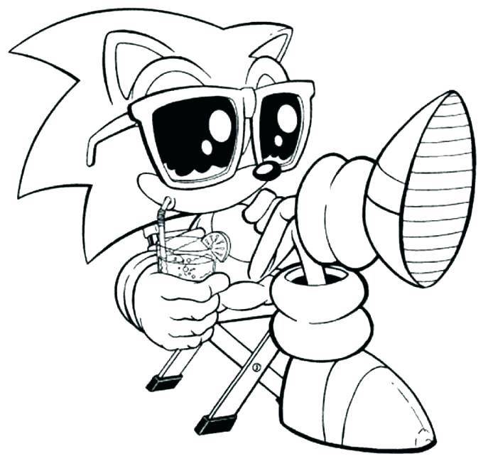 687x649 Sonic Color Page Sonic Coloring Pages Shadow Sonic The Hedgehog