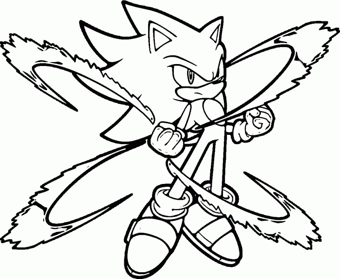 Sonic The Hedgehog Coloring Pages 700x575 Sonic The Hedgehog Coloring Pages