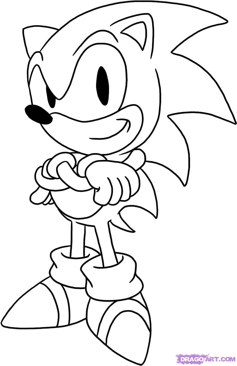 How To Draw Sonic The Hedgehog Coloring Pages 771x1190 How To Draw Sonic The Hedgehog Coloring Pages