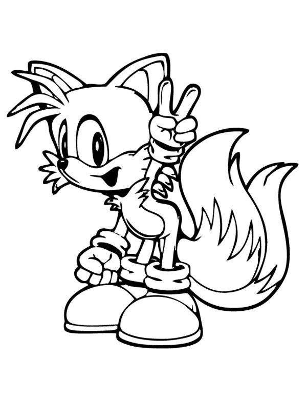 600x776 44 Best Sonic The Hedgehog Coloring Pages Images