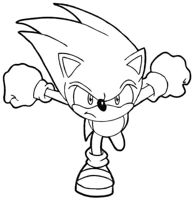 661x680 Coloring Pictures Of Sonic Sonic Coloring Pages Printable Awesome