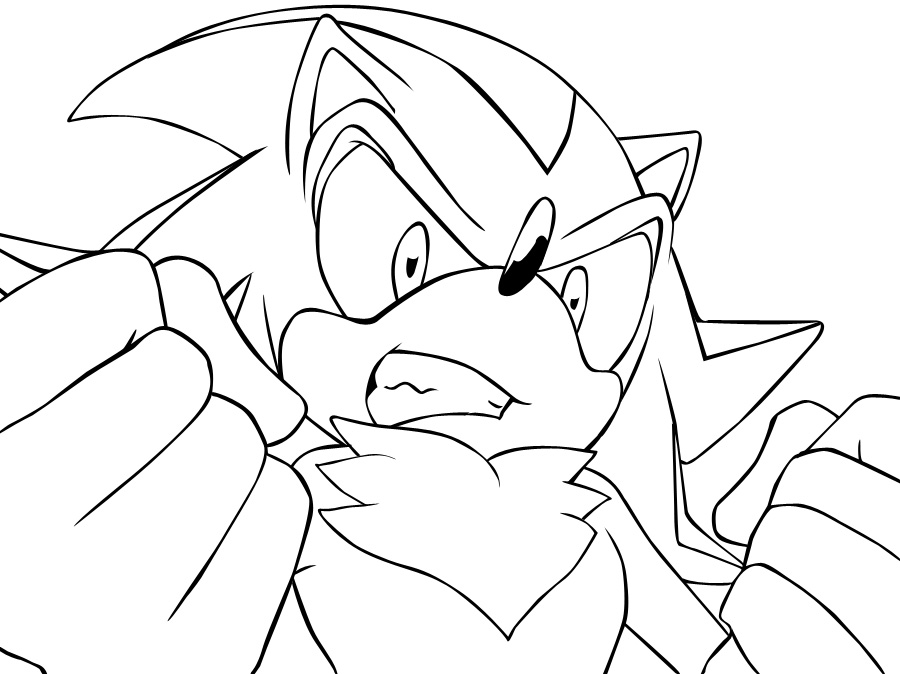 Shadow The Hedgehog Coloring Pages 900x674 Shadow The Hedgehog Coloring Pages