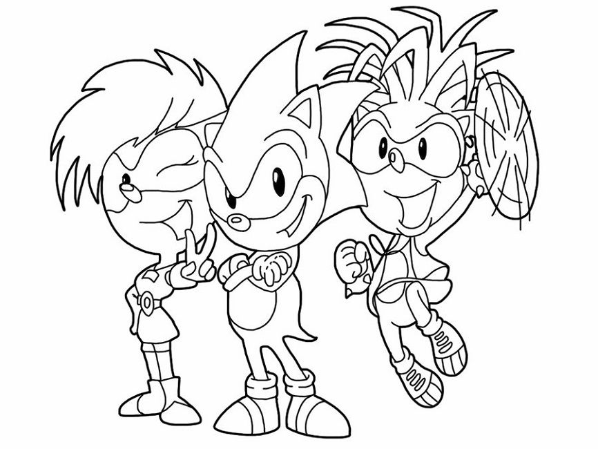 Sonic Underground Coloring Pages Cartoon 866x650 Sonic Underground Coloring Pages Cartoon