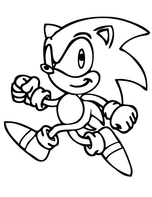 Sonic Coloring Pages Printable Free Cartoon Sonic 502x650 Sonic Coloring Pages Printable Free Cartoon Sonic