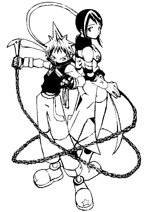 509x742 Coloring Page Manga Soul Eater 1