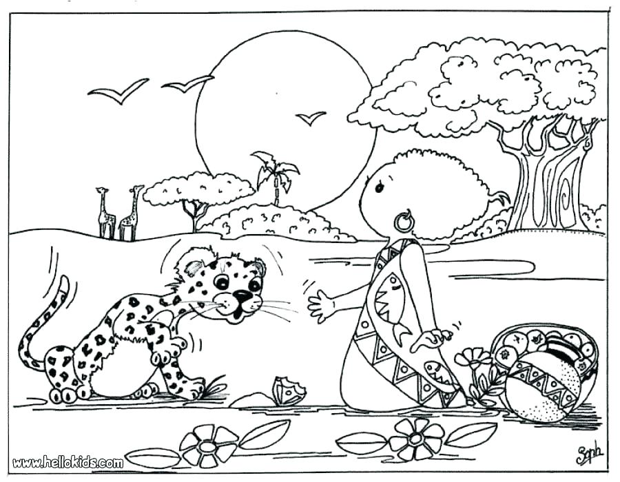 900x700 Africa Coloring Pages Mask Coloring Page African Wildlife