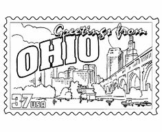236x193 Ohio State Coloring Page Free Download