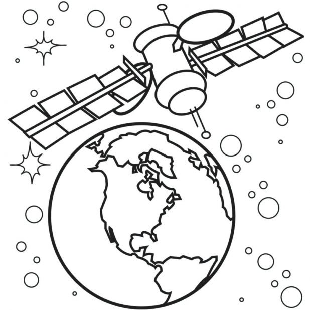 618x618 Free Printable Space Coloring Pages